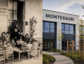 Historická Montessori škôlka z roku 1907 prechádzajúca do modernej Montessori škôlky v súčasnosti